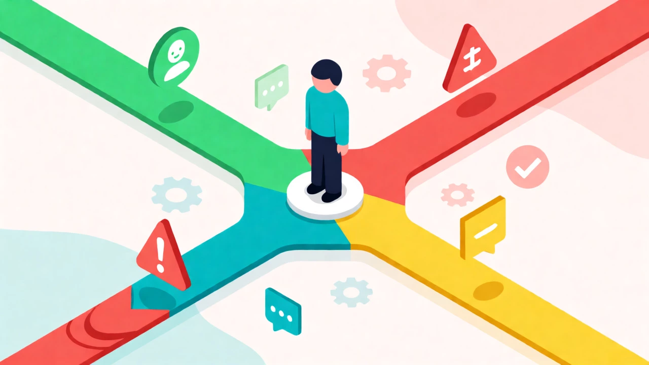 Visual representation of branching scenarios in eLearning design